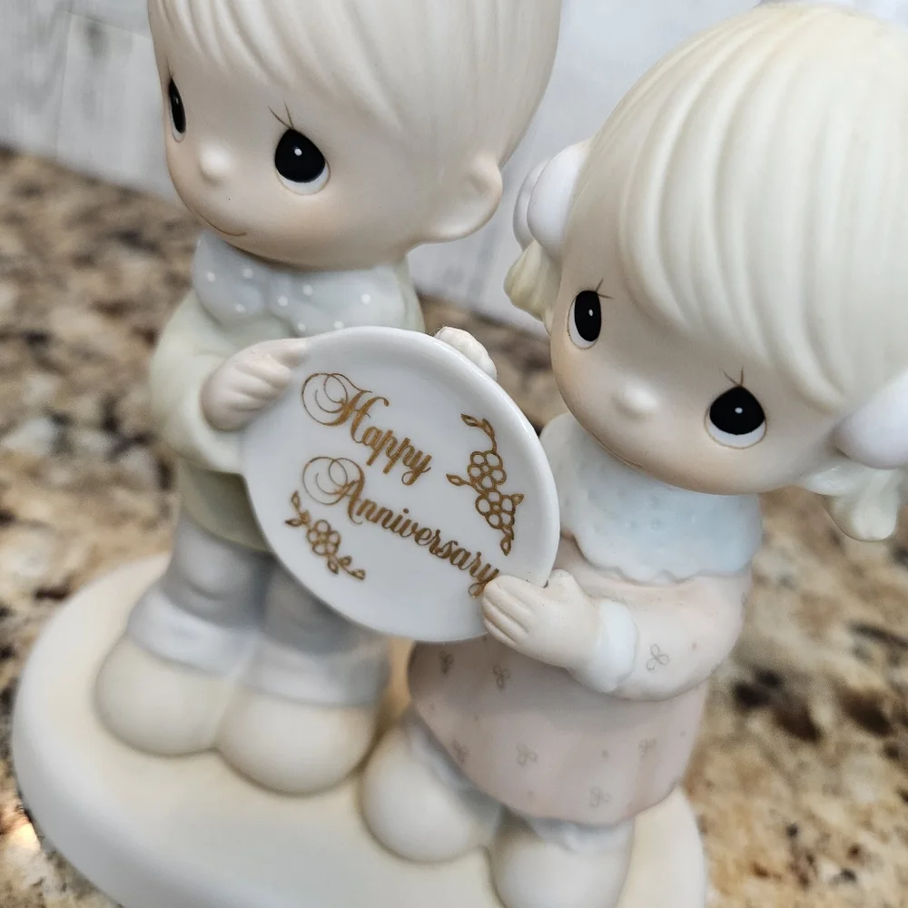 Precious Moments Happy Anniversary God Bless Our Years Together w/So Much Love - Picture 11 of 14